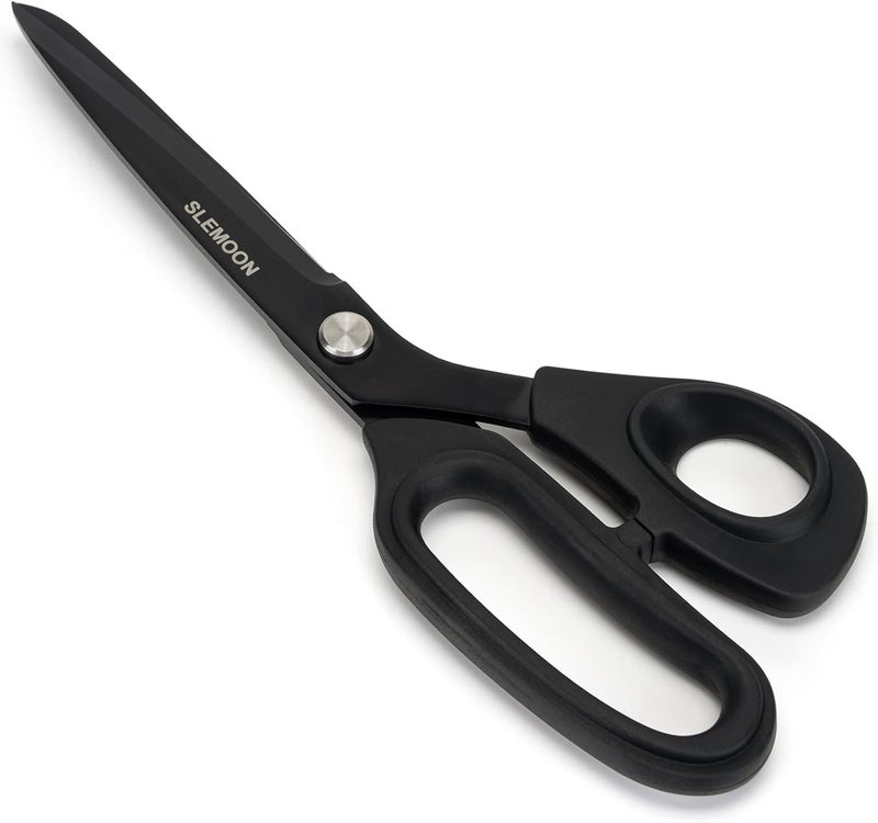 SLEMOON 10" Scissors All Purpose, Heavy Duty Premium Stainless Steel Tailor Scissors, Comfort Grip Handles for Fabric, Leather, Sewing & Crafting - Image 1